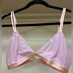 Parade silky mesh triangle bralette